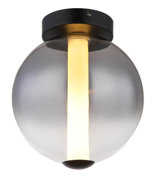 Globo Lacy LED Deckenleuchte 19W Warmweiß Schwarz Matt, Metall Ø25cm 15798D