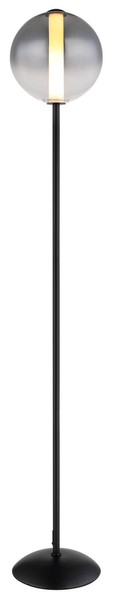 Globo Lacy LED Stehleuchte 19W Warmweiß Schwarz Matt, Metall Ø25cm 15798S