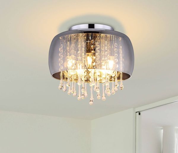 Globo Kalla E14 Deckenleuchte 5-fach Verchromt, Metall Ø35cm 15809D