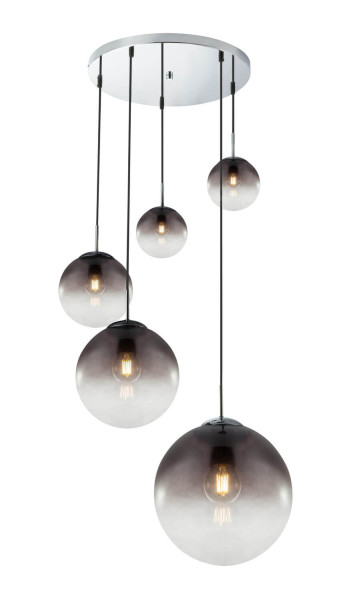 Globo Varus E27 Hängeleuchte 3-fach 40W Verchromt, Metall 150cm 15861-5