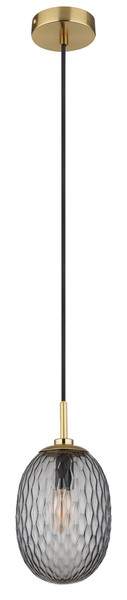 Globo Devin E14 Hängeleuchte 40W Goldfarben Matt, Metall Ø15cm 15899H1