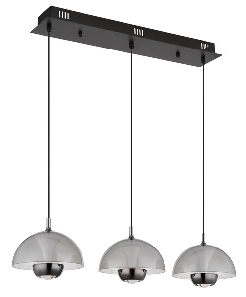 Globo Arus LED Hängeleuchte 30W Warmweiß Schwarz Matt, Metall Ø22cm 16022-3