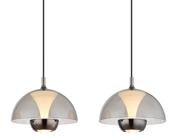 Globo Arus LED Hängeleuchte 30W Warmweiß Schwarz Matt, Metall Ø22cm 16022-3
