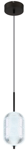 Globo Kurius LED Hängeleuchte 12W CCT Schwarz Matt, Metall Memoryfunktion Ø15cm 16043H
