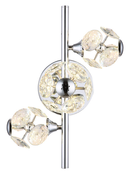 Globo Virina LED Wandleuchte 18W Warmweiß Verchromt, Metall 27cm 16047-3WC