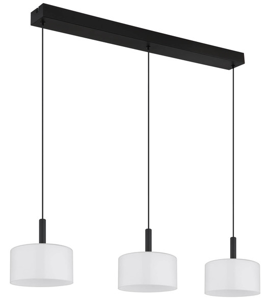 Globo Trenton LED Hängeleuchte 24W CCT Schwarz Matt, Metall Memoryfunktion Ø20cm 16052-3