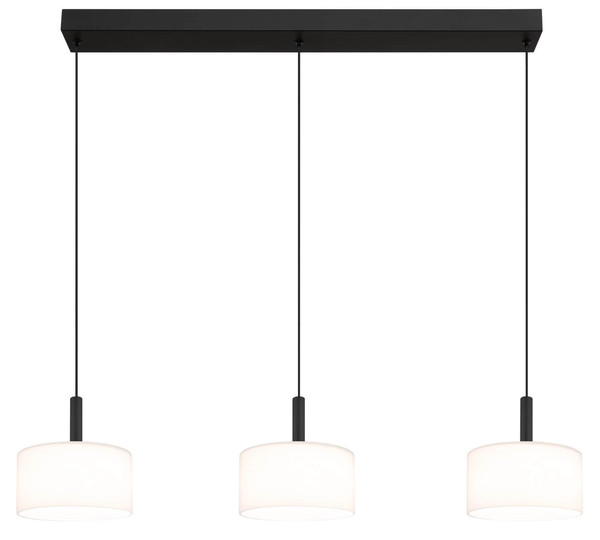 Globo Trenton LED Hängeleuchte 24W CCT Schwarz Matt, Metall Memoryfunktion Ø20cm 16052-3