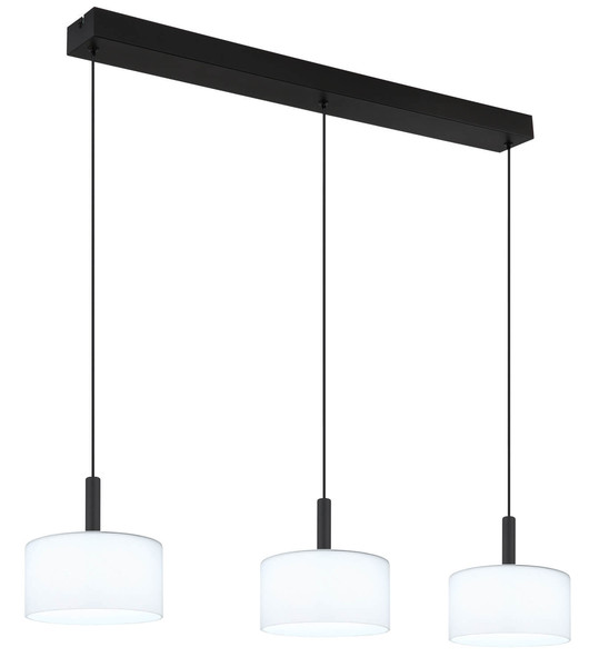 Globo Trenton LED Hängeleuchte 24W CCT Schwarz Matt, Metall Memoryfunktion Ø20cm 16052-3