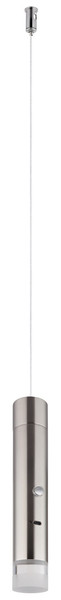 Globo Pelo LED Hängeleuchte 2W Warmweiß Nickel Matt, Metall Ø3,8cm 16060N