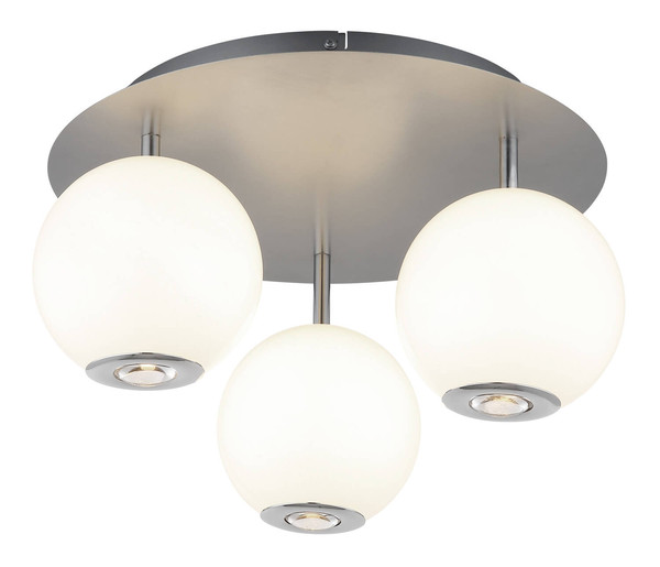 Globo Simmons LED Deckenleuchte 30W CCT Grau Matt, Metall Memoryfunktion Ø15cm 16062-3D
