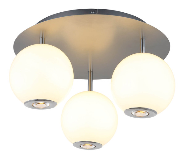 Globo Simmons LED Deckenleuchte 30W CCT Grau Matt, Metall Memoryfunktion Ø15cm 16062-3D