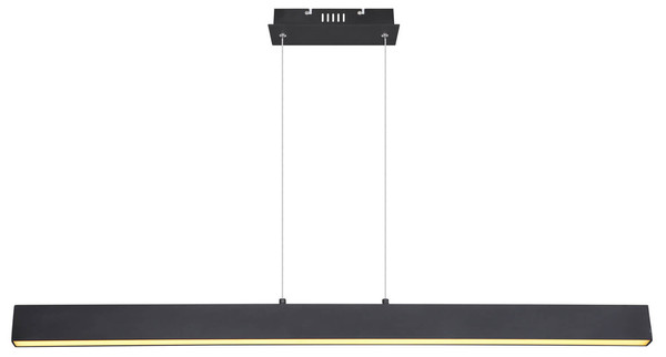 Globo Verena LED Hängeleuchte 40W Warmweiß Schwarz Matt, Metall Memoryfunktion 120cm 17006S