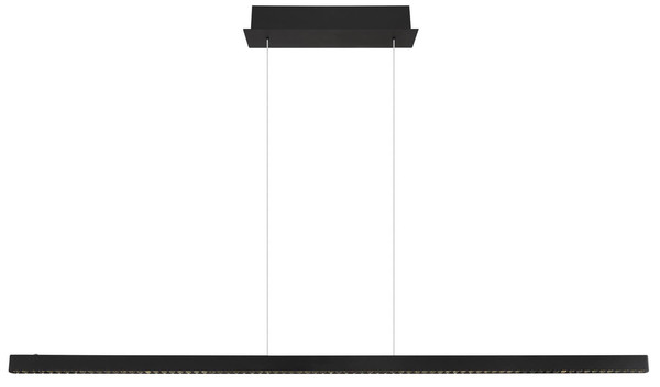 Globo Dentsy LED Hängeleuchte 53W Neutralweiß Schwarz Matt, Metall Memoryfunktion 120cm 17013H1B