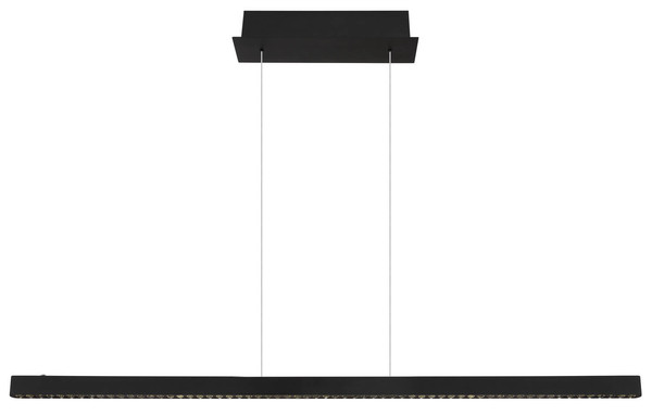 Globo Dentsy LED Hängeleuchte 43W Neutralweiß Schwarz Matt, Metall Memoryfunktion 120cm 17013HB