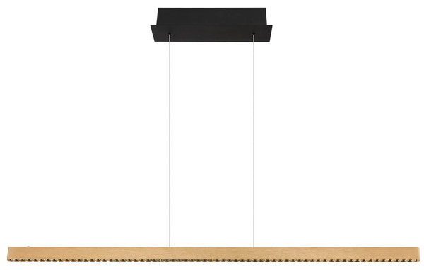 Globo Dentsy LED Hängeleuchte 43W Neutralweiß Schwarz Matt, Metall Memoryfunktion 120cm 17013HG