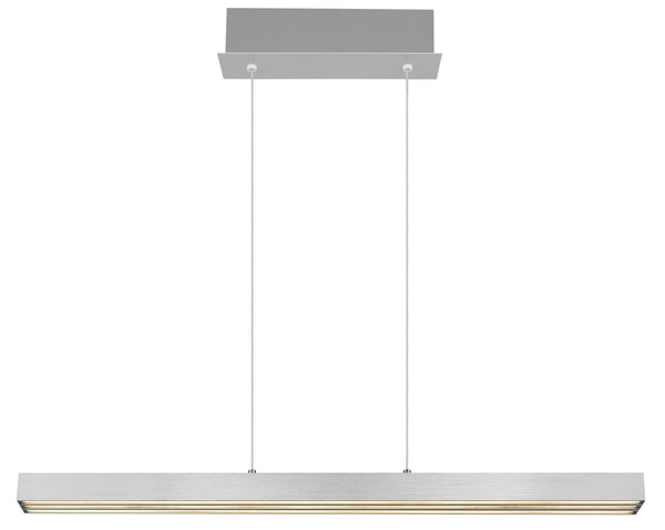 Globo Ethan LED Hängeleuchte 39W CCT Aluminium Gebürstet Memoryfunktion 150cm 17016A