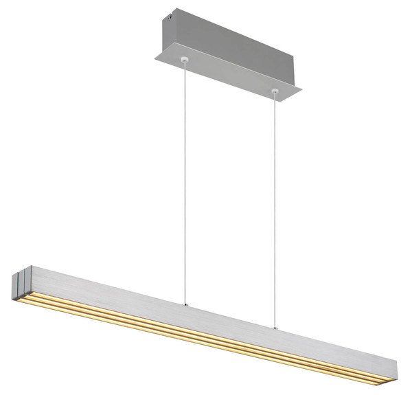 Globo Ethan LED Hängeleuchte 39W CCT Aluminium Gebürstet Memoryfunktion 150cm 17016A