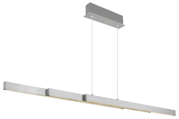Globo Ethan LED Hängeleuchte 39W CCT Aluminium Gebürstet Memoryfunktion 150cm 17016A