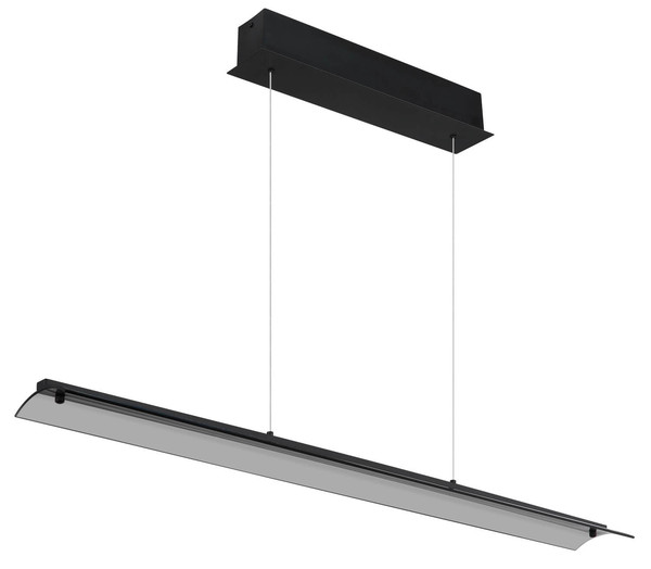 Globo Muriella LED Hängeleuchte 24W Warmweiß Schwarz Matt, Metall 150cm 17017S