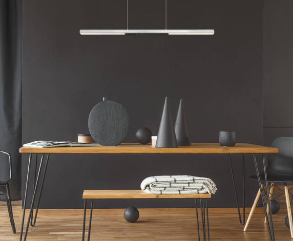 Globo Cody LED Hängeleuchte 24W Warmweiß Gebürstet, Aluminium 150cm 17018A