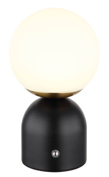 Globo Julsy LED Tischleuchte 2,50W CCT Schwarz Matt, Metall Ø12cm 21006S