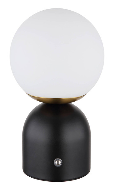 Globo Julsy LED Tischleuchte 2,50W CCT Schwarz Matt, Metall Ø12cm 21006S