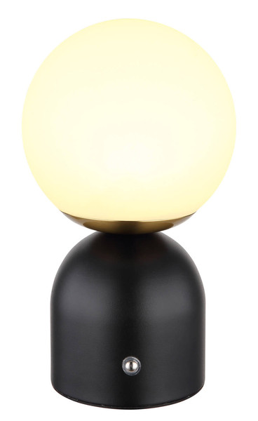 Globo Julsy LED Tischleuchte 2,50W CCT Schwarz Matt, Metall Ø12cm 21006S
