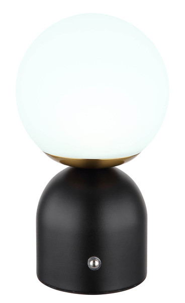 Globo Julsy LED Tischleuchte 2,50W CCT Schwarz Matt, Metall Ø12cm 21006S
