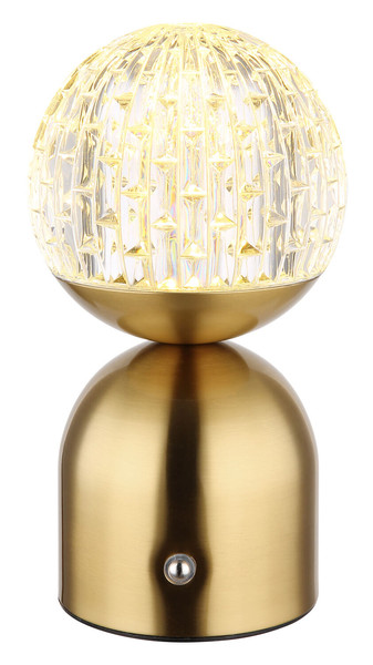 Globo Julsy LED Tischleuchte 2,50W CCT Messingfarben Matt, Metall Ø10,5cm 21007M