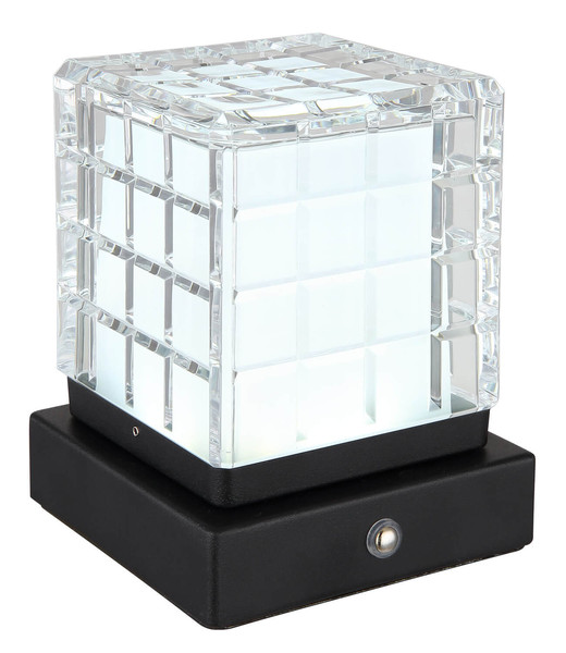 Globo Lunki LED Tischleuchte 2,50W CCT Schwarz Matt, Metall 13cm 21009S