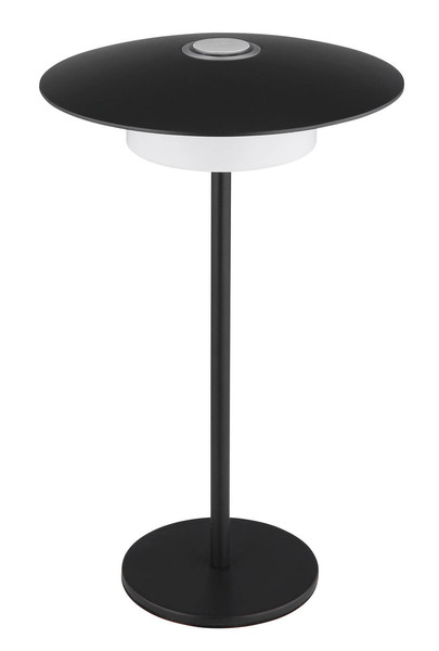 Globo Kyler LED Tischleuchte 3W CCT IP44 Schwarz Matt, Metall Memoryfunktion Ø18cm 21024S