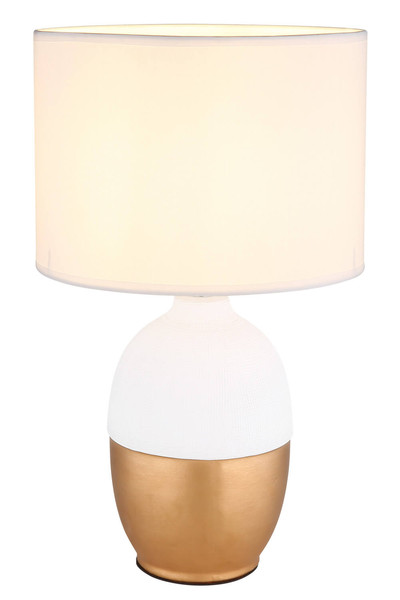 Globo Valentino E14 Tischleuchte 40W Weiß, Keramik Ø25cm 21627W