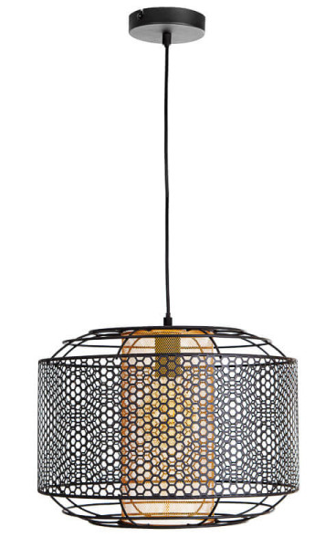 Globo Denton E27 Hängeleuchte 40W Schwarz, Metall Ø40cm 30790145
