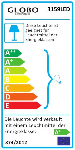 Globo 3159 Boston LED Standleuchte 8,5W warmweiss