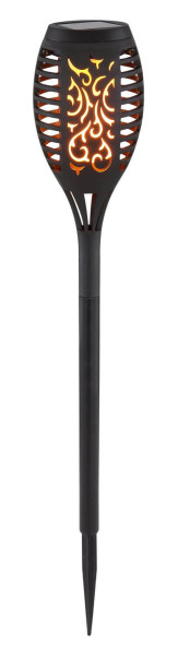 Globo Solarleuchte LED Solarleuchte 3-er Set 0,1W Warmweiß IP44 Schwarz, Kunststoff Ø7,5cm 33536-3