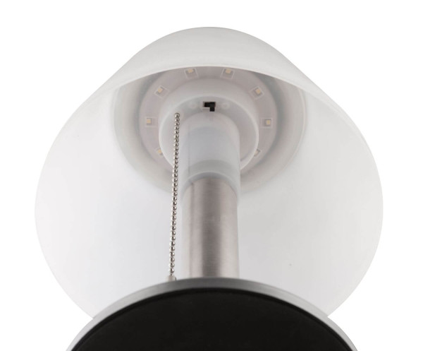 Globo Solarleuchte LED Solarleuchte 10-fach 0,2W Warmweiß IP44 Edelstahl Ø20cm 33548G