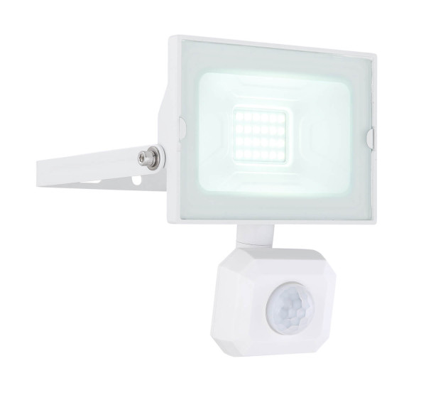 Globo Helga I LED Außenleuchte 20W Tageslichtweiß IP44 Weiß, Aluminium Druckguss Bewegungssensor 13cm 34248WS