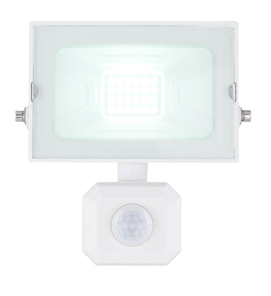 Globo Helga I LED Außenleuchte 20W Tageslichtweiß IP44 Weiß, Aluminium Druckguss Bewegungssensor 13cm 34248WS