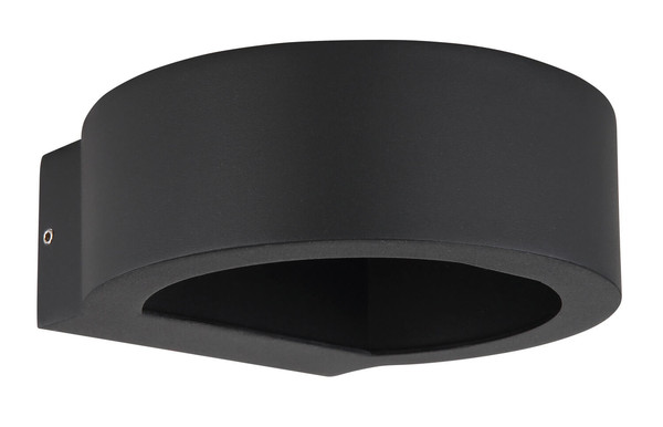 Globo Slice I LED Außenleuchte 6W Warmweiß IP54 Schwarz Matt, Aluminium 5,5cm 34313