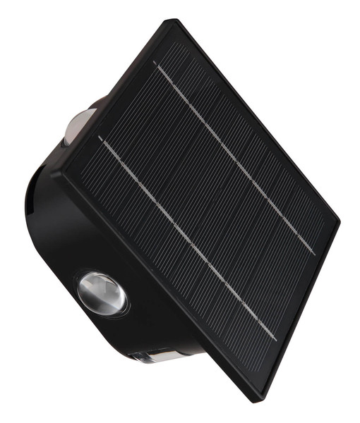 Globo Solarleuchte Kunststoff Schwarz, 1Xled LED Solarleuchte 0,50W CCT IP54 Schwarz 13,1cm 36494