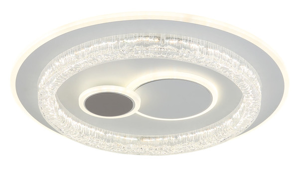 Globo Kriswall LED Deckenleuchte 48W CCT Weiß Matt, Metall Memoryfunktion Ø49,5cm 41005