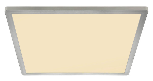 Globo Sapana LED Deckenleuchte 24W Warmweiß IP44 Nickel Matt Memoryfunktion 2,5cm 41563-24N