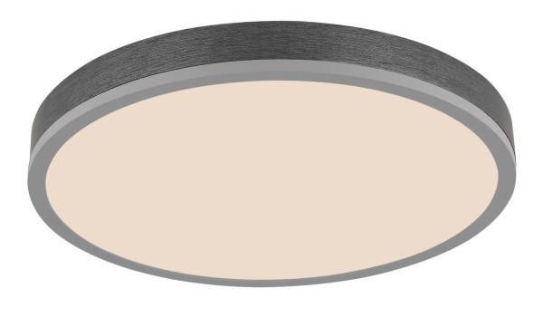 Globo Doro LED Deckenleuchte 24W CCT Silberfarben, Aluminium Fernbedienung Nachtlicht Memoryfunktion Ø45cm 416080AD2R-CCT