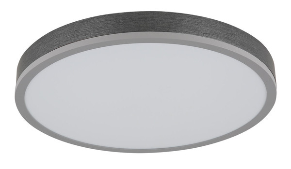 Globo Doro LED Deckenleuchte 24W Warmweiß Silberfarben, Aluminium Ø45cm 416080AD2R