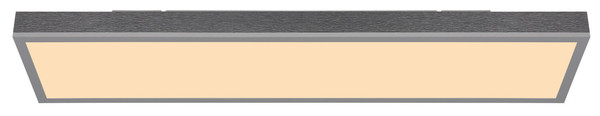 Globo Doro LED Deckenleuchte 24W Warmweiß Silberfarben, Aluminium 6,5cm 416080AD4