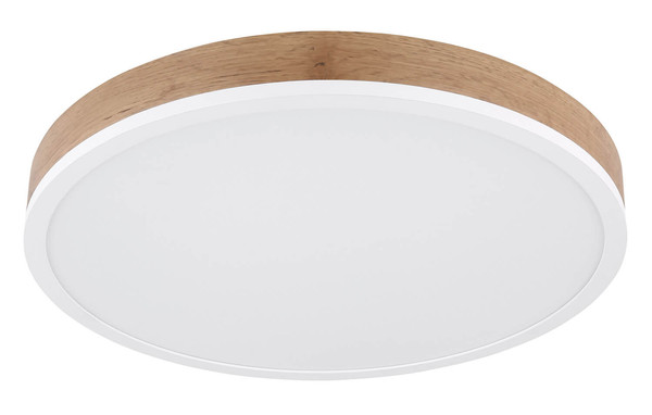 Globo Doro LED Deckenleuchte 24W Warmweiß Weiß Matt, Metall Ø45cm 416080WWD2R