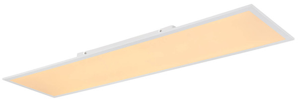 Globo Doro LED Deckenleuchte 44W CCT Weiß Matt, Aluminium Druckguss Fernbedienung Nachtlicht Memoryfunktion 7,5cm 41608D5RGBSH