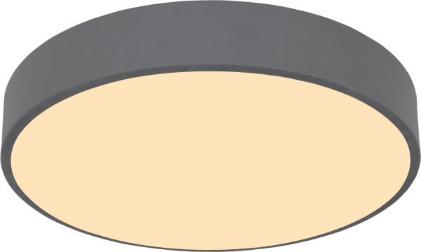 Globo Tartarus LED Deckenleuchte 24W Warmweiß Graphit, Metall Fernbedienung Nachtlicht Memoryfunktion 10,5cm 41744-24SBVU