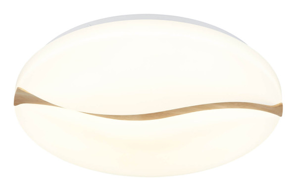 Globo Leticia LED Deckenleuchte 24W CCT Weiß, Metall Memoryfunktion Ø33cm 41790-18