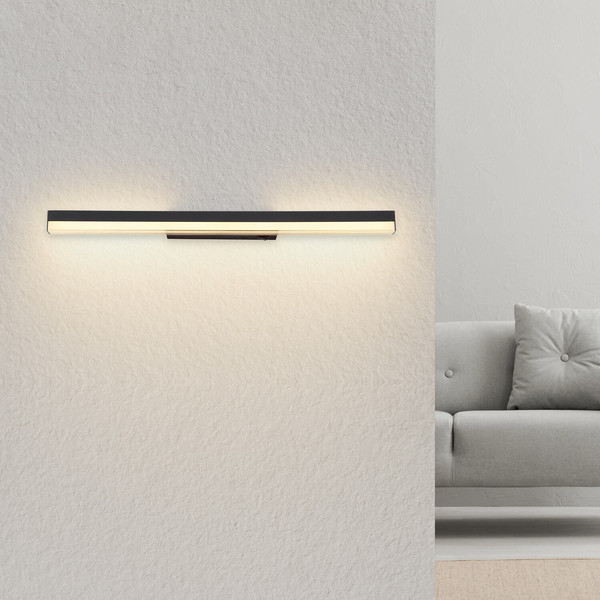 Globo Sallo LED Wandleuchte 12W CCT Schwarz Matt, Metall 4cm 41926B